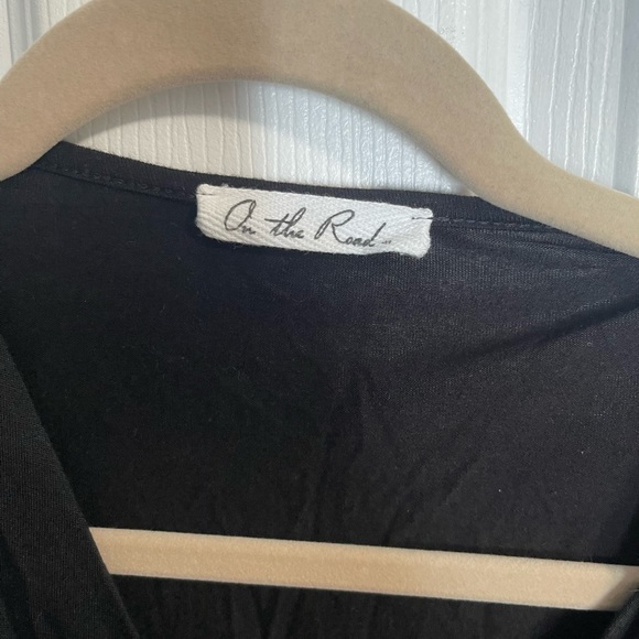 Anthropologie On The Road Marceau Wrap Top in Black - Picture 3 of 8